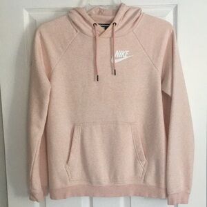 Heather Peach Nike Hoodie Sweatshirt, Size Medium